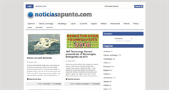 Desktop Screenshot of noticiasapunto.com