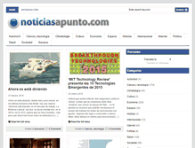 Tablet Screenshot of noticiasapunto.com